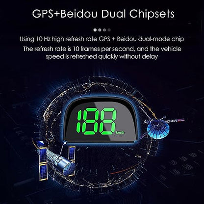 GoolRC Digital GPS Speedometer for Car, Kilometers/Miles Car Global Position System Speedometer Digital Display Speed Car HeadUp Display