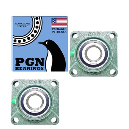 PGN UCF208-24 (2 Pack) Square Flange Bearing 1-1/2" Bore - size: 2, style: UCF208-24