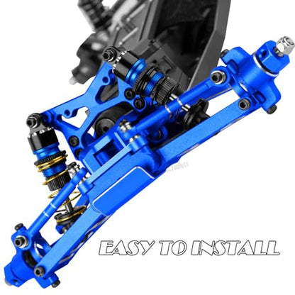 RC Upgrades Part for 1/24 1/28 Micro-B/Micro-T 2S 2WD,Suspension Arms/Caster Block/Steering Blocks/Rear Stub Axle Carriers/Mount/RC Shocks/Shock Mounts/Drive Shaft/Links/Gearboxes,Navy Blue - color: Navy Blue-(upgrades Part）