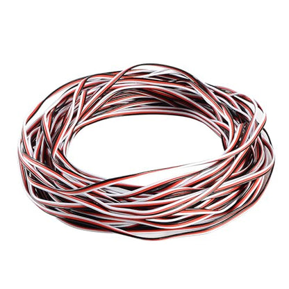 22AWG Servo Cable 50 feet 3-pin Line for Futaba JR RC Servo Hobby Model Aircraft Model Wiring 60 corex0.08mm