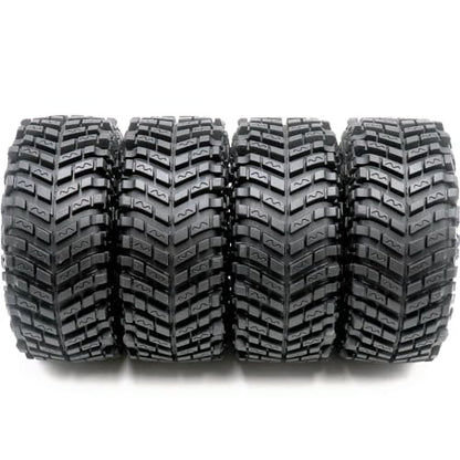 HOBBYSOUL 4pcs RC 2.2 Crawler Tires Soft Sticky 127mm/5.0inch Tall 2.2 Tires Tyres for 1/10 Axial Wraith Axial Yeti/Traxxas TRX4 AMG 6x6 / redcat Everest 10