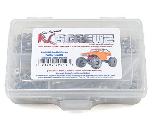 RCScrewz Compatible with Axial Racing AX10 Deadbolt Stainless Steel Screw Kit