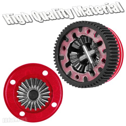 RC Differential Case Upgrades Part for 1/10 Slash 2WD VXL/Stampede 2WD VXL/Rustler 2WD VXL/Bandit 2WD VXL,Planetary Gear Diff Hops up,#2388X,Red - color: Red - (Differential Case)