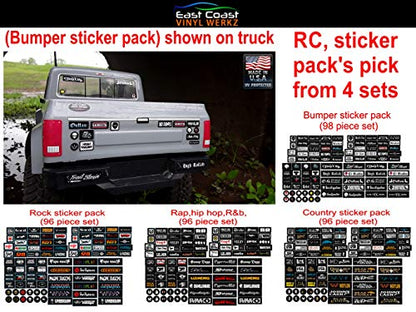 Bumper/Window Decals for RC Scale cralwer Accessory - 4 Styles to Choose from - for: Axial SCX10 II RC4WD Redcat Gen8 TRX4 Vanquish VS4-10 Stickers (Bumper Sticker) - color: Bumper Sticker
