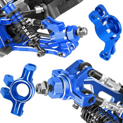 RC Upgrades Parts for 1/16 Mojave Grom 223S DSC 4X4 RTR,1/16 Mojave Grom 4X4 RTR,Front Steering Block Knuckles&Rear Hubs&C-Hubs Caster Blocks Hops Up,Replace ARA330841,Navy Blue - color: Navy Blue(upgrades Part)