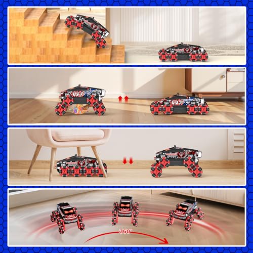 Nikuku Cool 8 Wheels Hand Controlled RC Stunt Car, Gesture Sensing Remote Control Car for Boys Age 6-13, 2.4Ghz Climbing Toys for Kid 6 7 8-10 11 12 Year Old, Christmas Birthday Gifts for Boys Girls