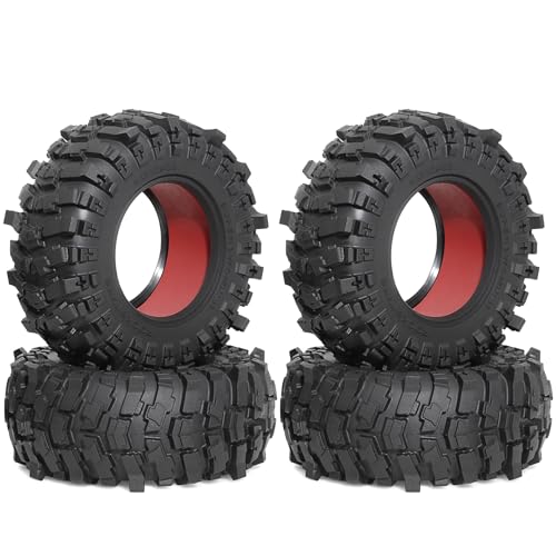 REDSPIDER 2.6'' RC Crawler Tires OD 5.3'' for 1/7 1/8 1/10 RC Crawler Car Axial RBX10 MJX H8H MK07 KM4 (B)