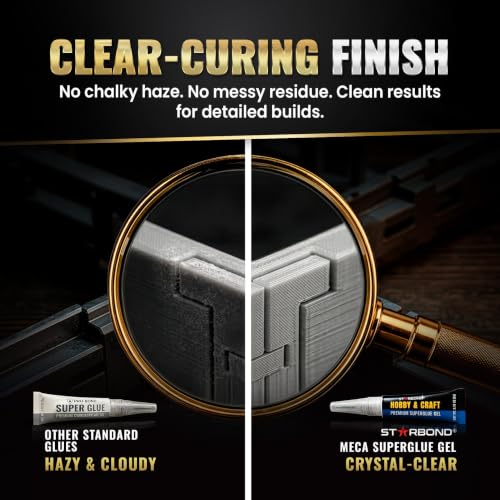 Hobby & Craft Super Glue Gel, 5g 3-Pack — 100% Foam-Safe, Odorless | "Gel" Viscosity Super Glue | For Hobby & Crafts | Fast-Setting Cyanoacrylate Adhesive