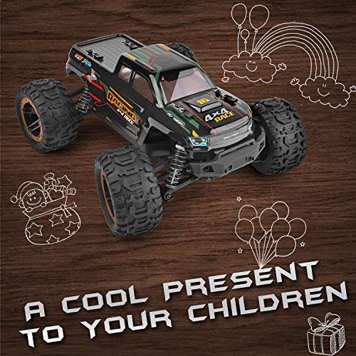 HAIBOXING Remote Control Car 16889, 1:16 Scale 2.4Ghz RC Cars 4x4 Off Road Trucks, Waterproof RTR RC Monster Truck 36KM/H, Toys for Kids and Adults with 2 Batteries 35+ mins Play