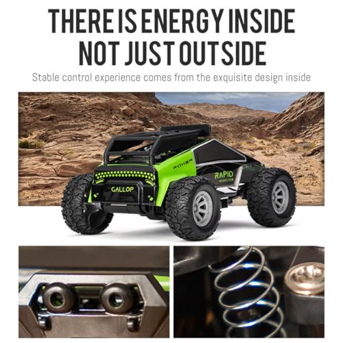 RC Off-Road Vehicle Model, 1/32 Scale 4WD Mini Electric 2.4G Remote Control High Speed Drift Off-Road, Mini Racing Drift Car for Adults - color: Green/S638