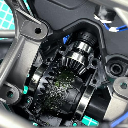 LSG Hard Steel Front Differential Ring/Pinion Gear for Tra-xxas 1/7 UDR | 13T/33T Hot Racing Helical Fiff Gears fro 1/7 UDR Unlimited Desert Racer 8579, RC Car Gear Set Upgrade Part - size: Front