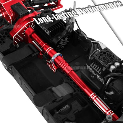RC Upgrades Part for 1/10 Granite/Senton 3S & Mega550,Shock,A-Arm,Caster Block,Steering Blocks,Stub Axle Carriers,Links,Gearbox,Center Driveshaft Axles,Support,25T Spline,Steering,Red - color: Red - (Upgrades Part)