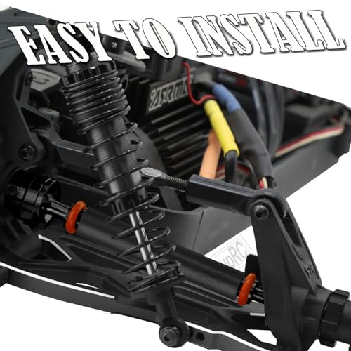 #45 Steel Front Rear Drive Shaft CVD Upgrades Parts for 1/10 Granite Senton 3s Blx&Mega550,Vortek 3s Blx,Stainless Driveshaft Axles Hops Up,#ARAC4041,Black - color: Black(4cvd)