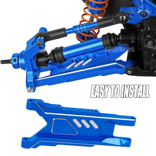 RC Aluminum Suspension A-Arms Upgrades Part for 1/10 Slash Rustler Stampede 4X4 VXL BL-2s,Hoss 4WD VXL,XO-1,Alloy Front Rear RC Suspension Arms Hops up,Navy Blue - color: Navy Blue - (Suspension Arms)
