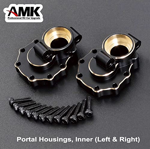 Brass Counter Weight Axle Housing Black Coating TRX4 Portal Axle Housing for 1/10 RC Crawler TRX6 TRX4 Bronco Defender Upgrade (K) - color: K