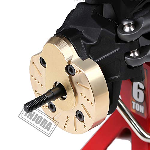 INJORA AXI03007 Brass Portal Knuckle Steering Cap Housing for 1:10 RC Crawler AXAIL SCX10 III AXI03007 & Capra 1.9 UTB AXI03004,2PCS (Set A) - style: Set A