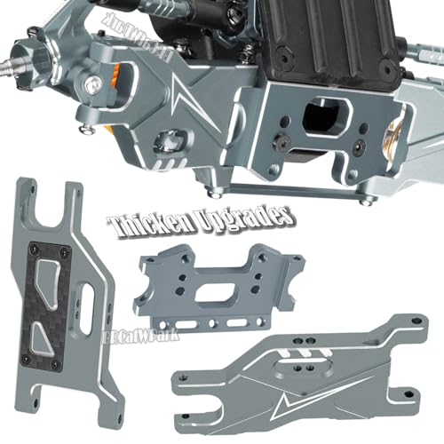 RC Upgrades Part for 1/10 Rustler Stampede (VXL) 2WD,A-Arm,Shock,Drive Shaft,Caster Block,Steering Blocks,Stub Axle Carriers,Steering Bellcranks,Links,Shock Tower,Front Bulkhead,Titanium - color: Titanium - (Rc Upgrades)