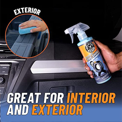 Chemical Guys, Tire Kicker Extra Glossy Tire Shine for Rubber & Trim, 16 oz | Sprayable dressing revives a deep wet look on tires, trim and bumpers, dries to the touch with no greasy sling - size: 16 Fl Oz (Pack of 1), style: Only