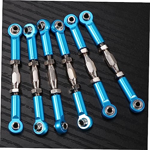 6pcs Machined Rc Car Rod Linkage for Turnbuckle Rod Upgrade Fit Redcat Racing Hpi Vehicles - color: Blue