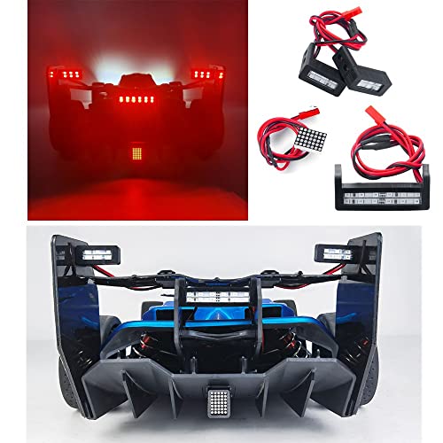 1:7th RC Led Light Kit Headlight Taillights Front/Rear Lamp for 1/7th ARRMA Limitless F1 RC Car Upgrades