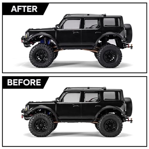 INJORA Aluminum Shock Mount Height Lift Kit for 1/18 TRX4M Defender Bronco