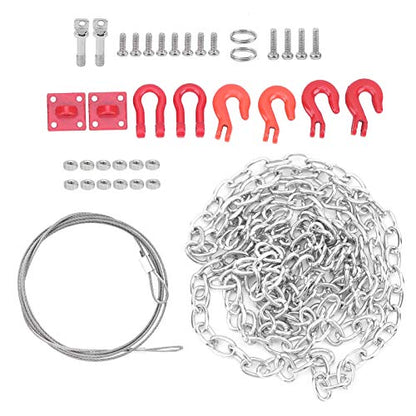 Fydun Rc Car Universal, 1 24 Winch Rope Model Accessories Tow Strap Rc Chain 10 Scale Vehicle Scale Buckle Trailer Chain