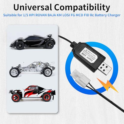 Rc Charger 7.2v Battery Charger for NIMH Battery Charger 1/5 HPI RV KM LOSI FG MCD FID RC USB Charger