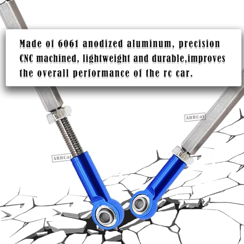 Turnbuckles Camber Links Upgrades Parts for Ecx 1/10 2WD Ruckus Axe Brutus Circuit AMP MT AMP DB AMP Crush K&N Torment,6PCS Aluminum Adjustable Turnbuckles,Replace ECX1046,Navy Blue - color: Navy Blue - Link Set