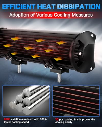 20In LED Light Bar and 4In LED Cube Pods Lights with Wiring Harness | 3Pin Rocker Switch Spot Flood Combo Beam Triple Row Off Road Driving Work Lights Bar for Je-ep Truck Pickup Tractor Golf Car - size: 20 Inch LED Light Bar + 4 Inch LED Pods (2PCS) Kit