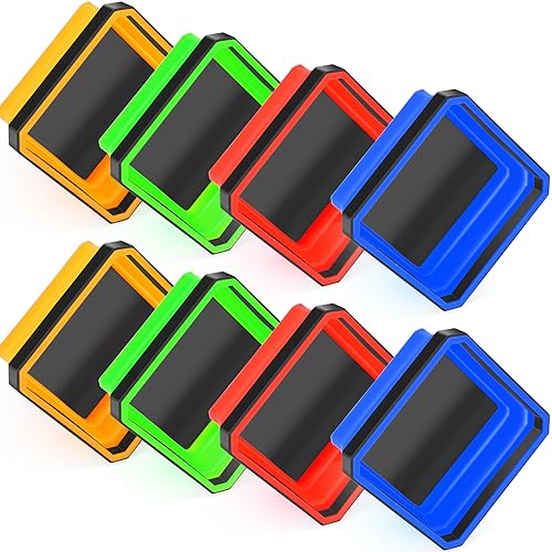 Barydat 10 Pcs Magnetic Tool Tray Collapsible Foldable Parts Trays Set Magnetic Screw Tray Magnetic Parts Bowl Square Silicone Magnetic Tool for Bolts Nuts Washers Pins Screw Parts (Classic Color) - color: Classic Color