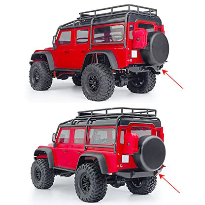 MOHERO Metal Rear Bumper RC Bumper for 1/18 TRX-4M TRX4M Bronco Defender RC Crawler Car Upgrade Parts - size: Rear