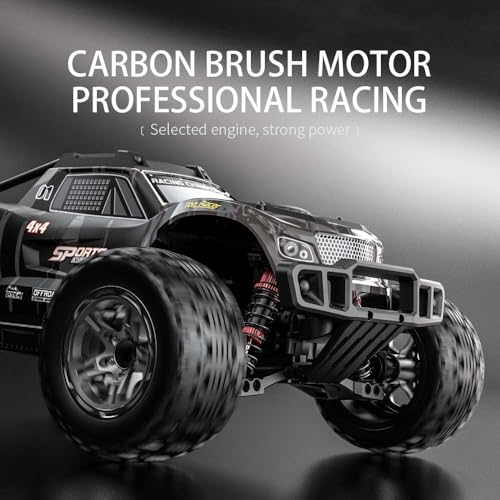 X-Verse KF10 1/10 RC Cars for Adults Fast 50KM/H, RC Trucks Offroad Waterproof with 3S Battery, 4WD High Speed All Terrain RC Truggy (3 Battery) - color: Kf10 Gray