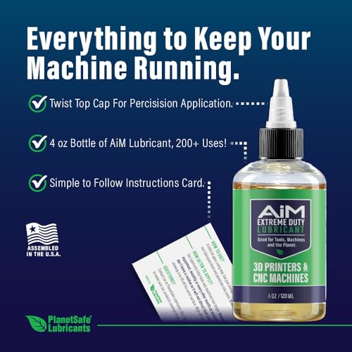 3D Printer & CNC Lubricant - 4 oz - High-Performance Grease for 3D Printer Maintenance - Mineral Oil-Based Formula for Filament & Resin - Made in the USA - size: 4 oz CNC 3D Oil