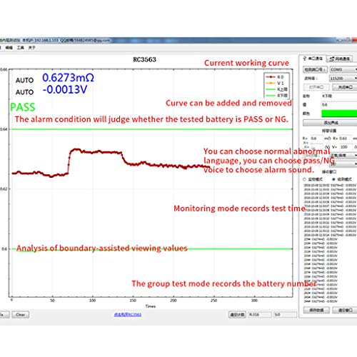 RC3563 Handheld Battery Internal Resistance Tester Analyzer For Car Vehicle Lead Voltage Tester