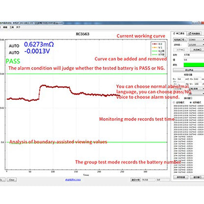 RC3563 Handheld Battery Internal Resistance Tester Analyzer For Car Vehicle Lead Voltage Tester