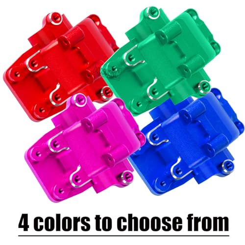 Alloy Gearbox Transmission Case Front&Rear Differential Housing for 1/18 LaTrax Teton Desert Prerunner Rally,Wave Box Gearbox Hops Up,SST-Replaces Part 7530(Navy Blue) - color: Navy Blue(2pcs)