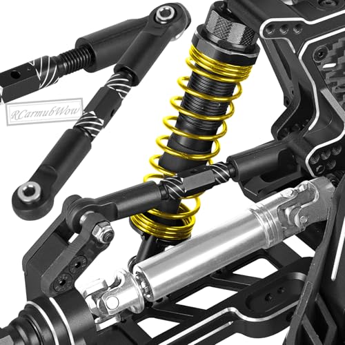 RC Suspension Arms & Mounts,Caster Blocks,Steering Block,Stub Axle Carriers,Turnbuckles Upgrades Part for 1/10 Slash/Rustler/Stampede/Jat0 4x4(VXL),Hoss 4x4 VXL,Black - color: Black(1set)