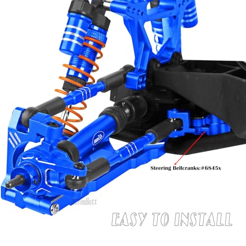 RC Upgrades Part for 1/10 Slash/Rustler/Stampede/Hoss 4x4 4WD VXL,Arm/Shocks/Caster Block,Steering Blocks,Stub Axle Carriers,Steering Bellcranks/Drive Shaft,Shock Tower/Links,Navy Blue - color: Navy Blue-(for 1/10）