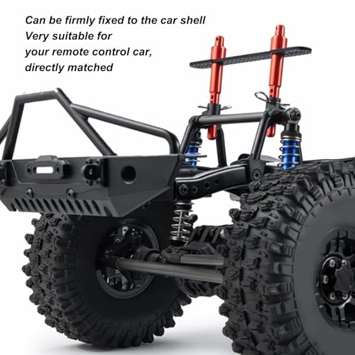 RC Body Post Mounts, Aluminum Alloy RC Shell Columns Front Rear Body Mount Post for Axial SCX10 90046 90047 1/10 Car Crawler Accessories (red) - color: Red