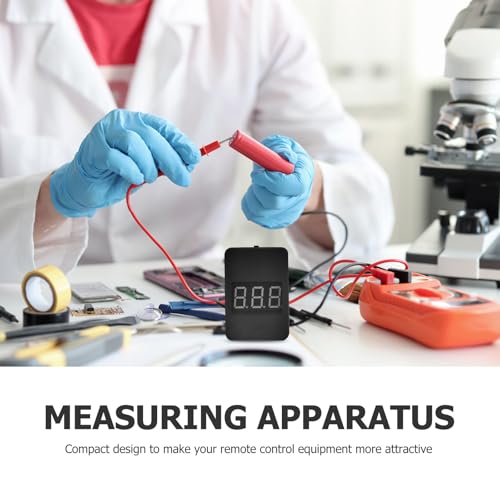 NOLITOY Lithium Battery Voltage Tester and Digital Capacity Checker 1-8s Lipo Battery Monitor for Rc Models with Low Voltage Alarm Black