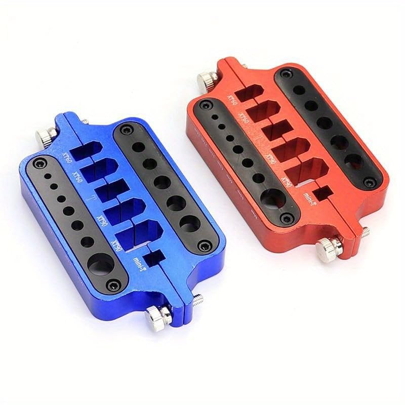 RC Soldering Tool Holder, Multi-Function Metal Jig for T Plug, XT60, XT90, EC5 & Mini Connectors, Model Car Drone Welding Assistant (blue) - color: Blue