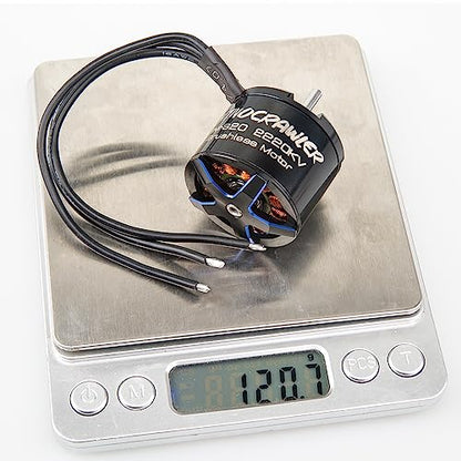 RhinoCrawler Crawler 3532 Outrunner Brushless Motor for 1/8 1/10 AM32 ESC80A RC Crawler Car LCG Chassis Axial SCX10 Traxxas TRX-4 MOA (RM-S20 1450KV) - style: RM-S20 1450KV