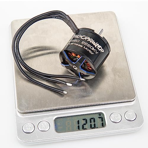 RhinoCrawler Crawler 3532 Outrunner Brushless Motor for 1/8 1/10 AM32 ESC80A RC Crawler Car LCG Chassis Axial SCX10 Traxxas TRX-4 MOA (RM-S20 2220KV) - style: RM-S20 2220KV