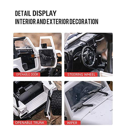 RC Car 1/14 Scale Remote Control Car 2.4GHz 4WD Off Road RC Vehicle Crawler 30km/h High Speed with LED Light RC Racing Car 4X4 All Terrain Climbing Buggy Toys for Adults (1battery) - size: 1battery pack