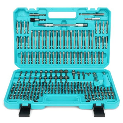 Amartisan 258-Piece Ultimate Screwdriver Bit Set,Chrome Vanadium Steel Driver Bit Set, Security bit set, Includes Bits Holder, Nut Driver, etc (Blue) - style: 258-Piece Ultimate Bit Set (Blue)