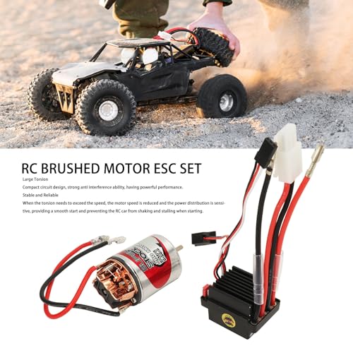 RC Brushed Motor ESC Combo - 7.4V 540 Motor, 320A ESC Set for RC Cars (29T) - size: 29T