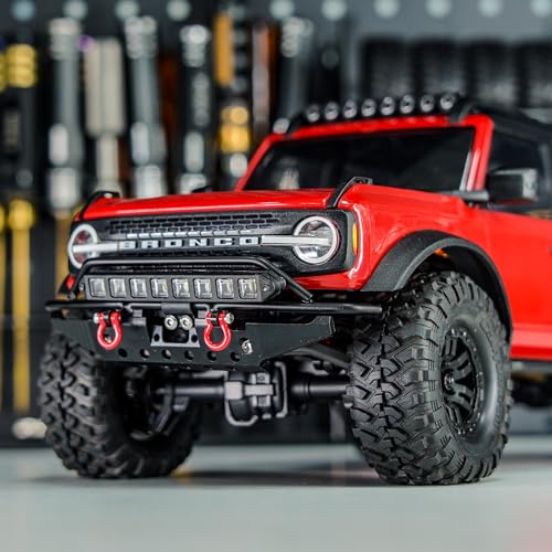 INJORA Roof Light Bar - Nylon Molded 8 LED Spotlight for 1/18 TRX4M Bronco
