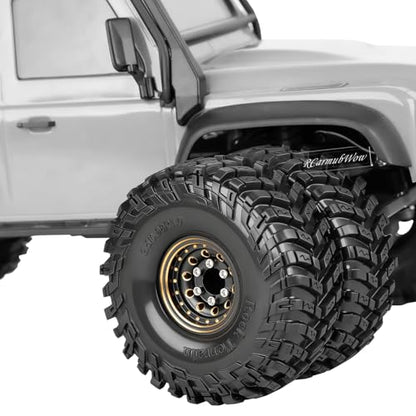 RC 1.0 Beadlock Tires for 1/18 TRX4M / Ascent-18 / SCX24 / FCX24 RC Crawler,1.0 In High Traction High Grip Rubber Tires w/Foam Insert,Style 1 - style: Style1(4pcs)