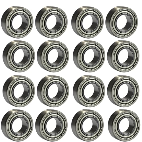 20 PCS R188ZZ Deep Groove Ball Bearings - 1/4 Inch x 1/2 Inch x 3/16 Inch - Both Sides Metal Shielded Chrome Steel Bearings for Small Mechanical Equipment (R188-ZZ) - size: R188ZZ