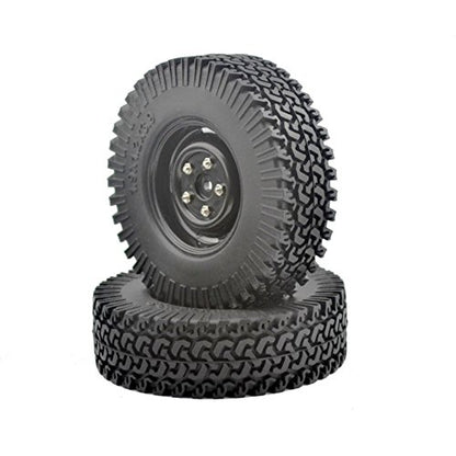 4PCS 100MM Tire&1.9 Inch Plastic Wheel Set with Foam Insert for 1/10 RC Crawler Car SCX10 D90